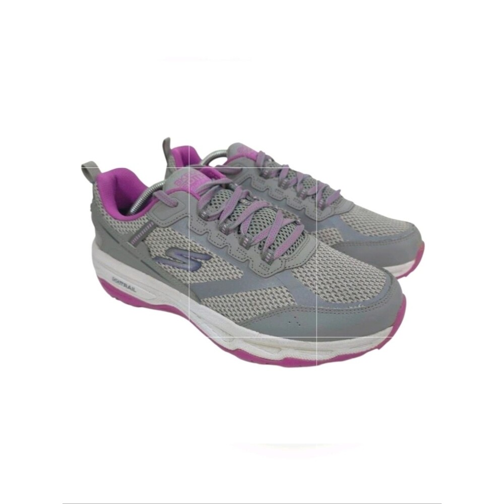 Skechers Women's GOrun Trail Altitude running Sneakers shoes gray Purple Size 10